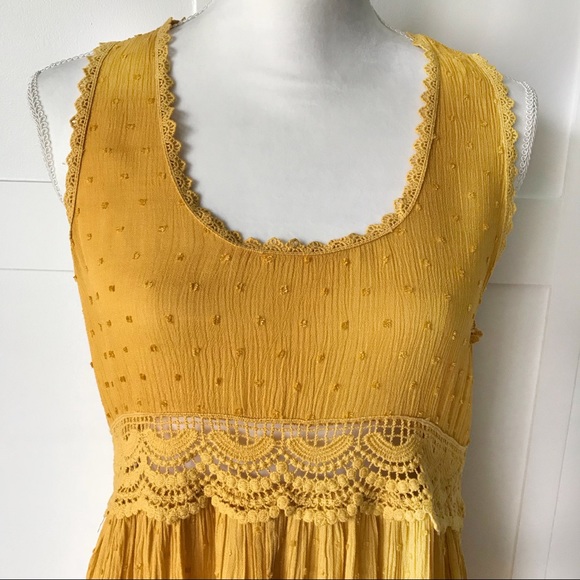 Polka Dot Fabric Dress w/Crochet Details - Picture 4 of 8